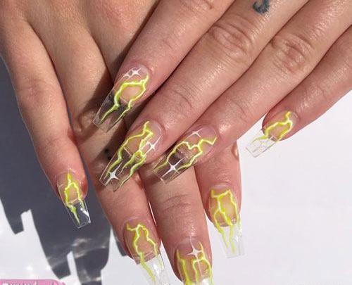 عکس کاشت ناخن نوک تیز