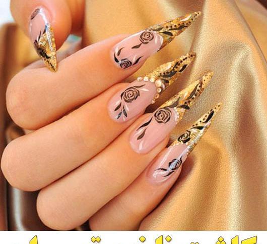 عکس کاشت ناخن نوک تیز