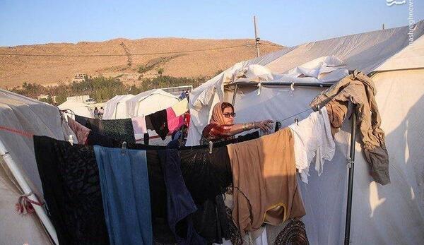 عکس زلزله زدگان سرپل ذهاب