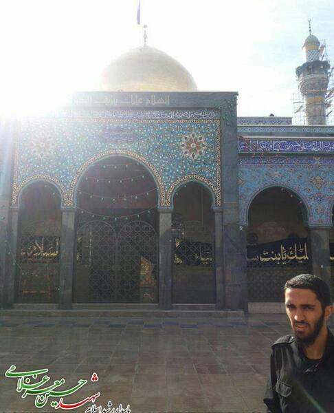 عکس نوشته شهید معز غلامی