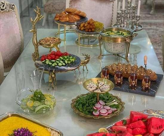 عکس سفره شام دورهمی