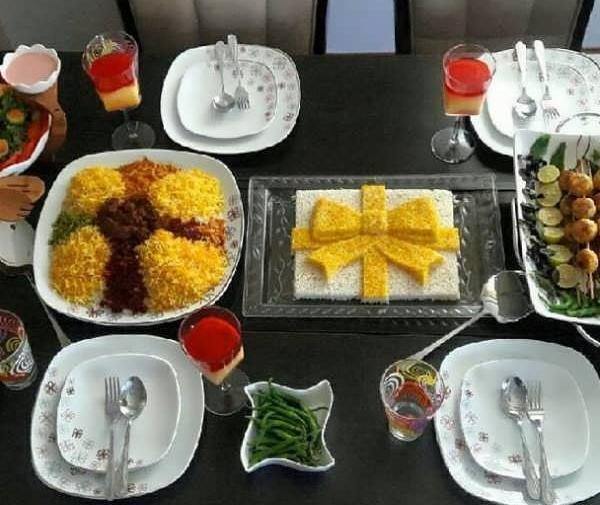 عکس سفره شام دورهمی