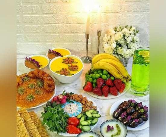 عکس سفره شام دورهمی