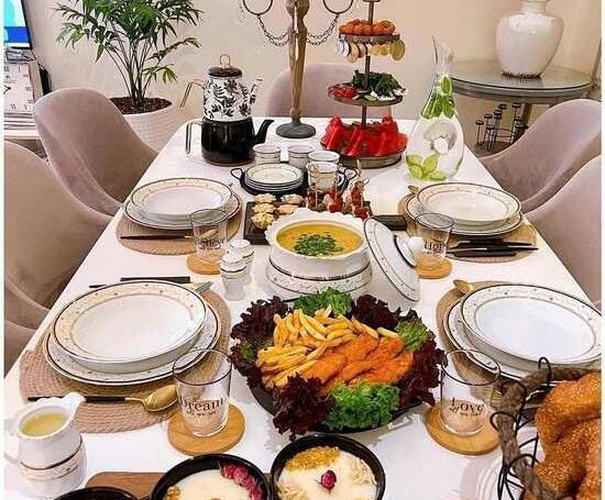 عکس سفره شام دورهمی