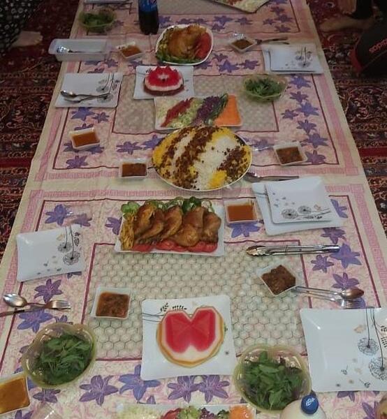 عکس سفره شام دورهمی