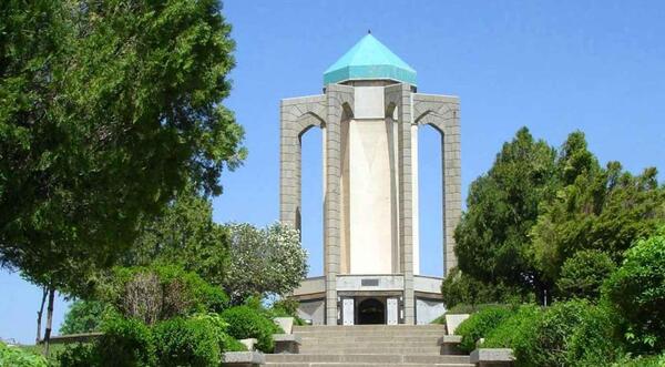 عکس سنگ قبر بابا طاهر