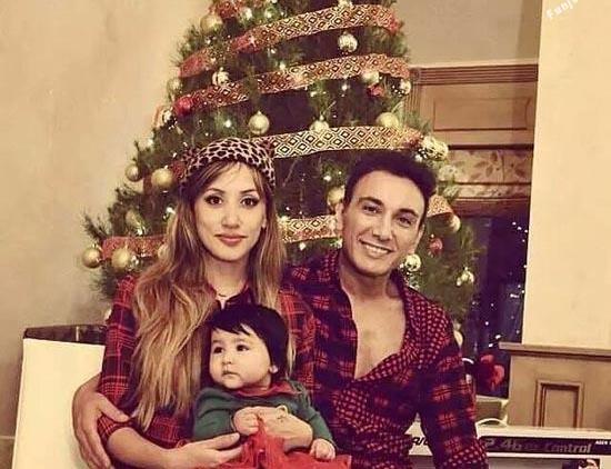 عکس شادمهر عقیلی با همسر و دخترش