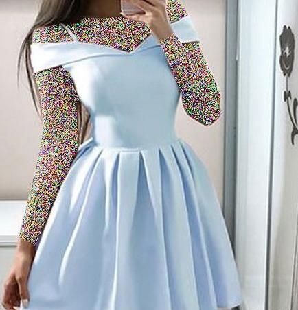 عکس لباس مجلسی دخترانه یقه دلبری