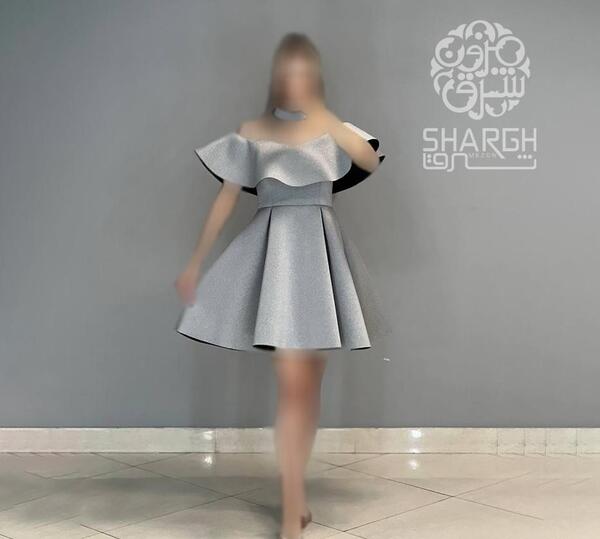 عکس لباس مجلسی دخترانه یقه دلبری