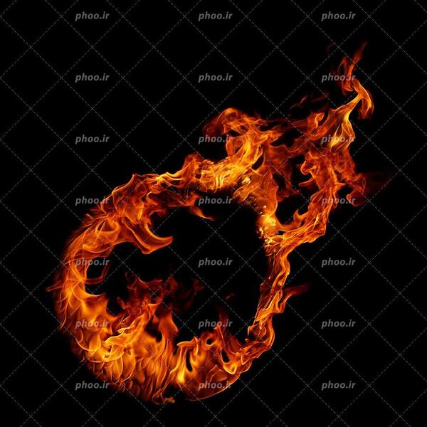 عکس آتش در آسمان