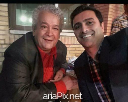 عکس امین زندگانی با همسرش