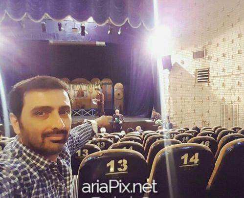عکس امین زندگانی با همسرش