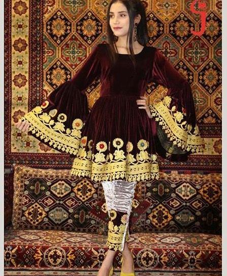 عکس لباس مجلسی افغانی