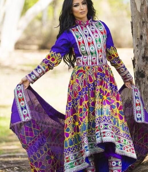 عکس لباس مجلسی افغانی