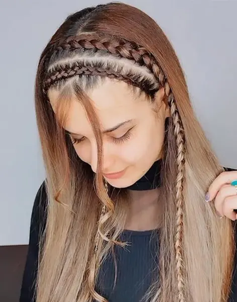 عکس بافت جلو سر