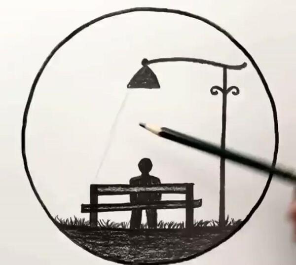 عکس نقاشی ساده و زیبا برای سال نو