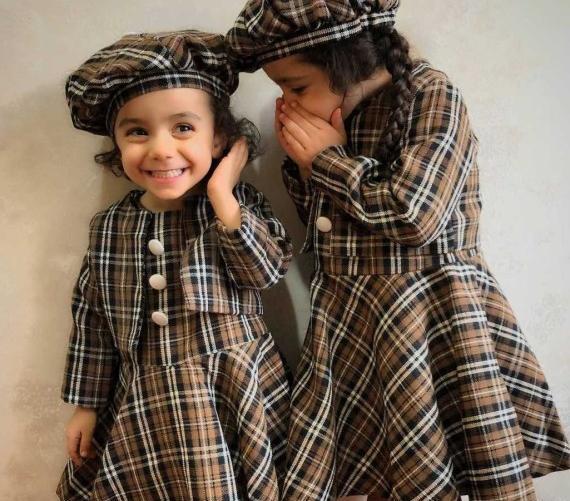 عکس مدل سارافون چهارخونه