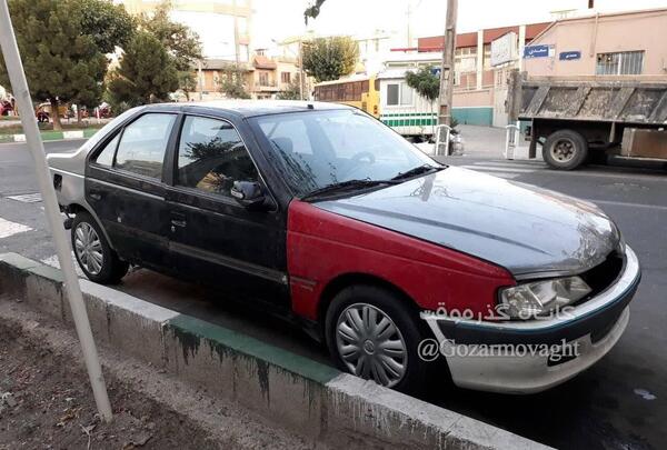 عکس پژو پارس رنگ نوک مدادی