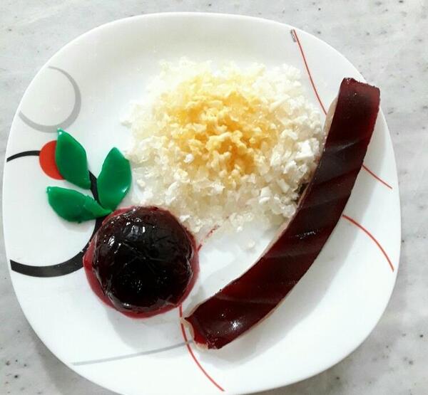 عکس ژله چلو کباب
