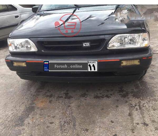 عکس آرم جلو پنجره پراید