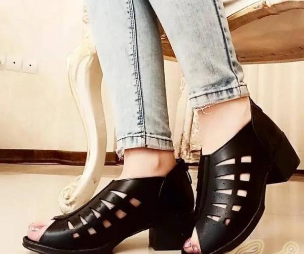 عکس صندل پاشنه دار تابستانی