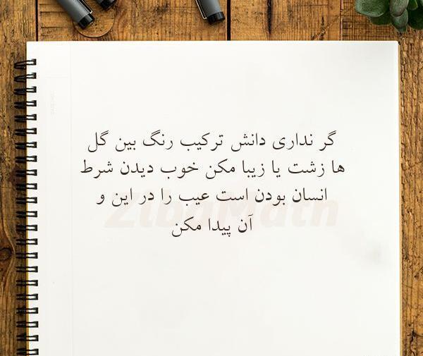 عکس نوشته ذات ادمی