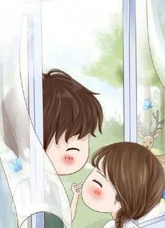 عکس بغل عاشقانه کارتونی