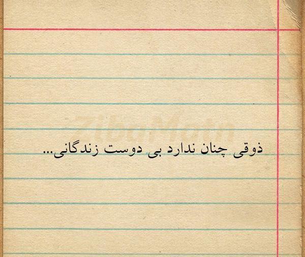 عکس نوشته تو ذوقی