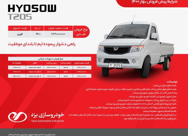 عکس ماشین هیوسو t205