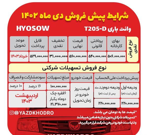 عکس ماشین هیوسو t205