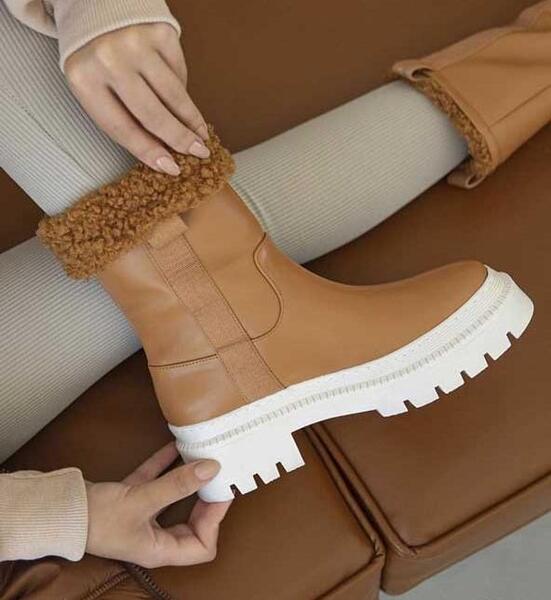 عکس نیم بوت چرم