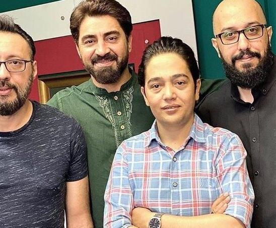 عکس امین بانی با همسرش