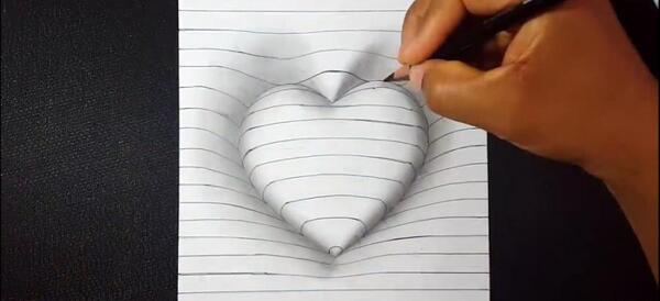 عکس قلب سه بعدی