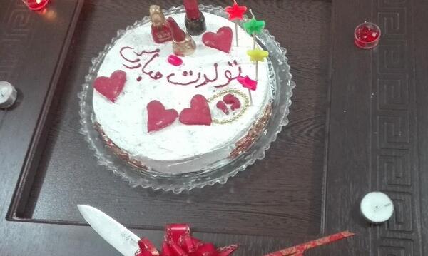 عکس کیک ولنتاین طبیعی