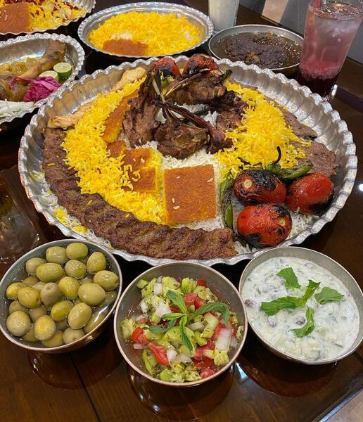 عکس غذا پلو مرغ