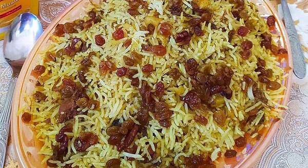 عکس غذا پلو مرغ