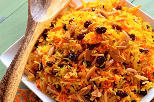عکس غذا پلو مرغ