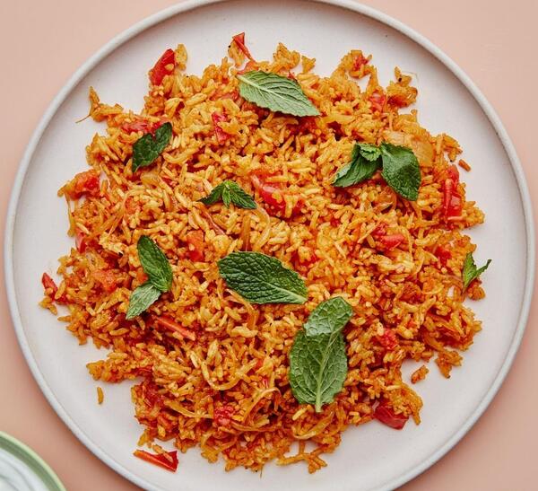 عکس غذا پلو مرغ