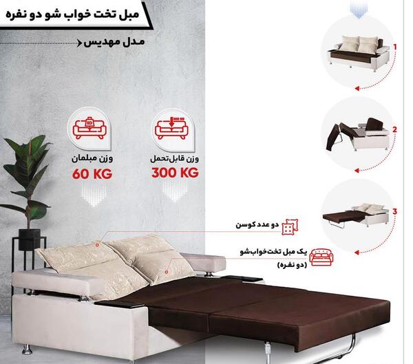 عکس مبل دو رنگ