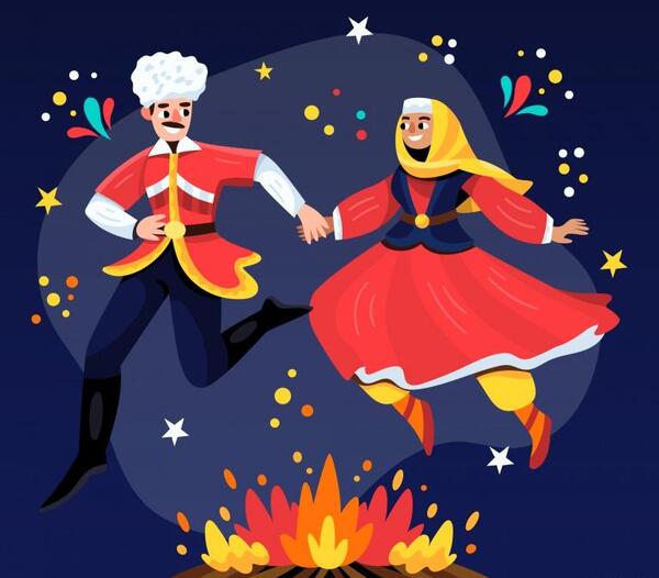 عکس از چهارشنبه سوری کارتونی