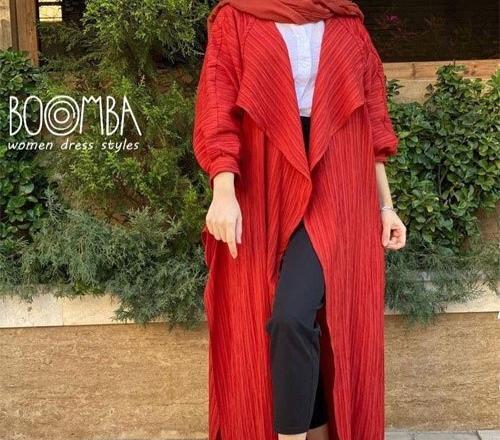 عکس مانتوی قرمز