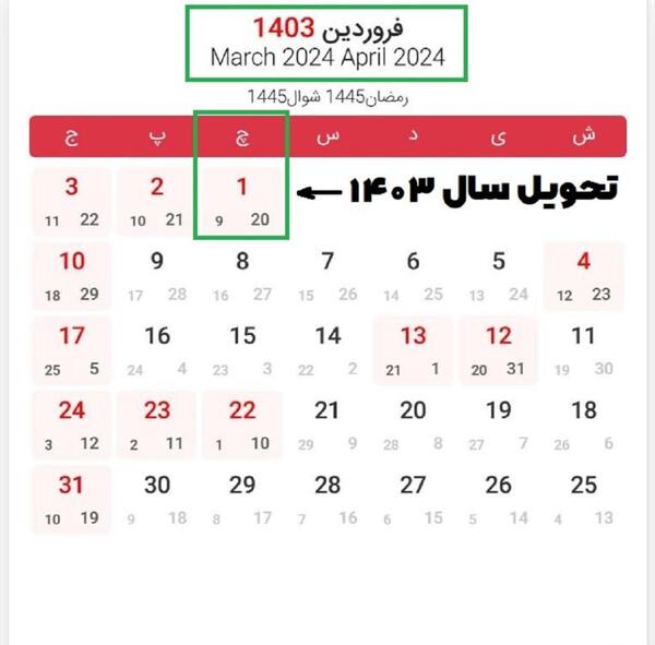 عکس ساعت تحویل سال ۱۴۰۱