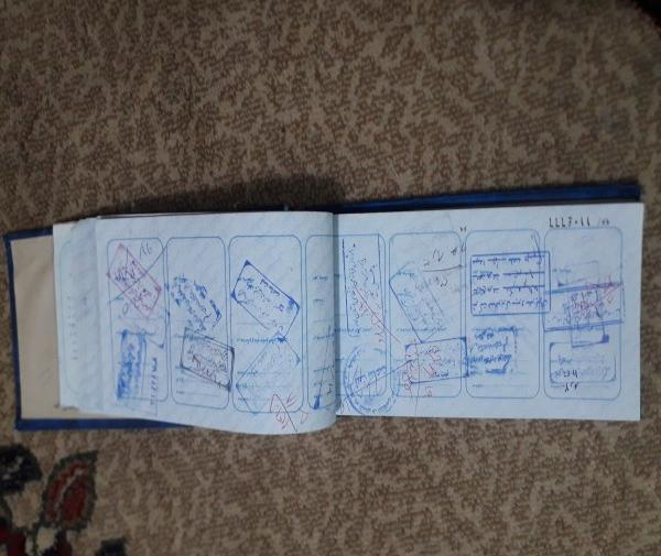 عکس دفترچه ثبت ساعت اتوبوس