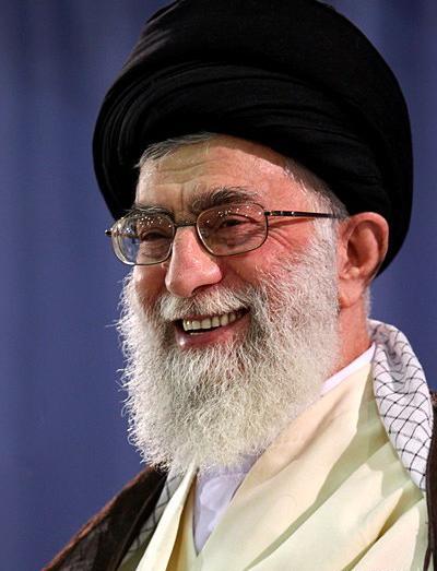 عکس لبخند خامنه ای