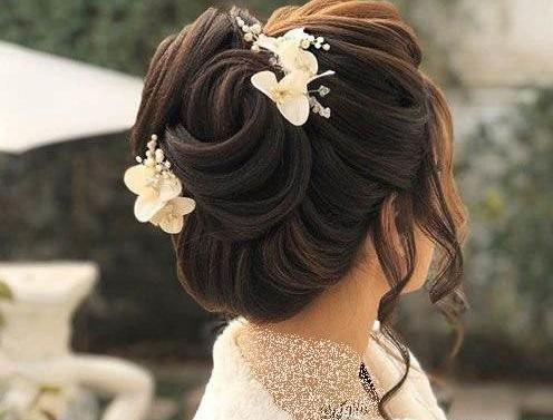 عکس شینیون مو ساده باز