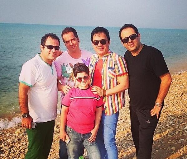عکسهای امیر محمد و عمو پورنگ