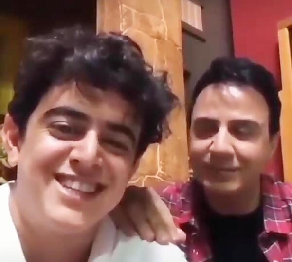 عکسهای امیر محمد و عمو پورنگ