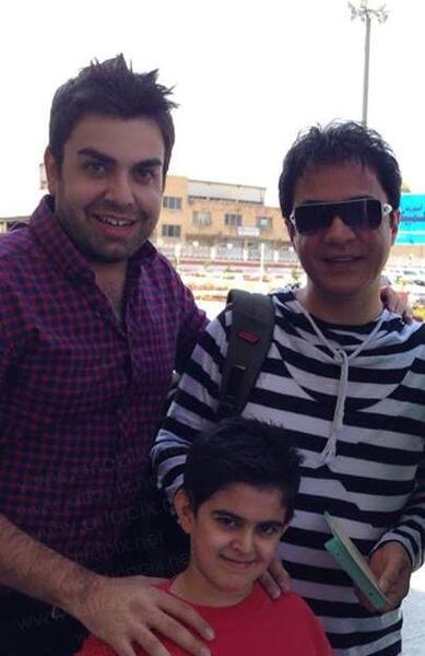 عکسهای امیر محمد و عمو پورنگ