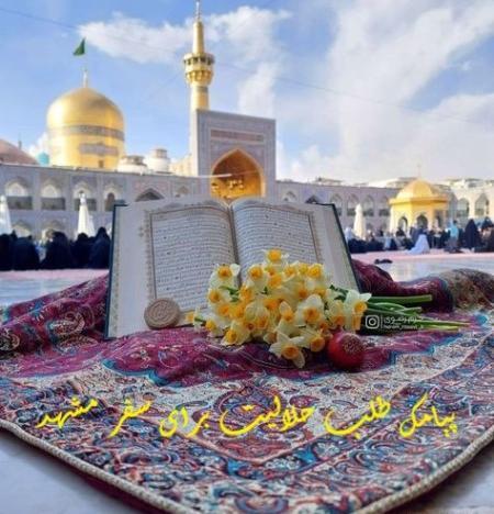 عکس نوشته نائب الزیاره امام رضا