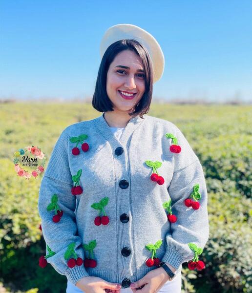 عکس ژاکت دخترانه بافت